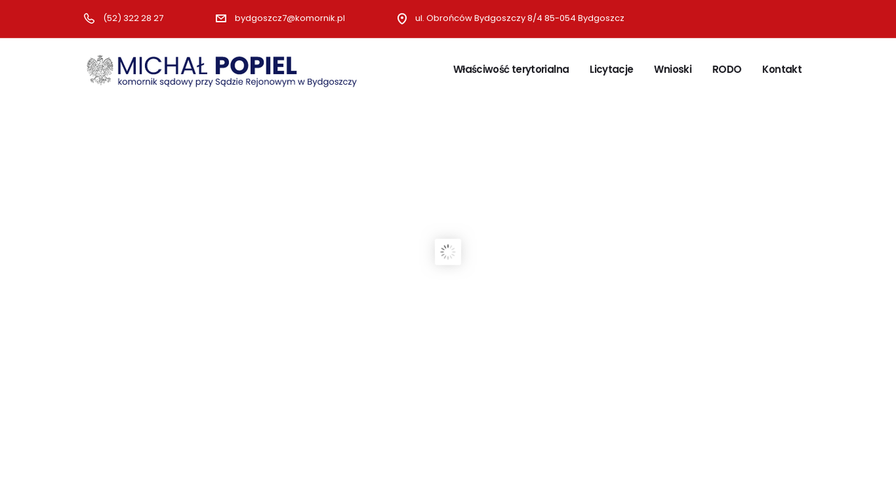 Michał Popiel Kancelaria Komornicza cover