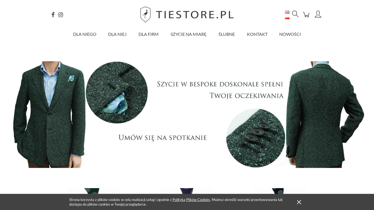 Krawaty męskie na zamówienie Warszawa | Sklep internetowy Tiestore.pl cover