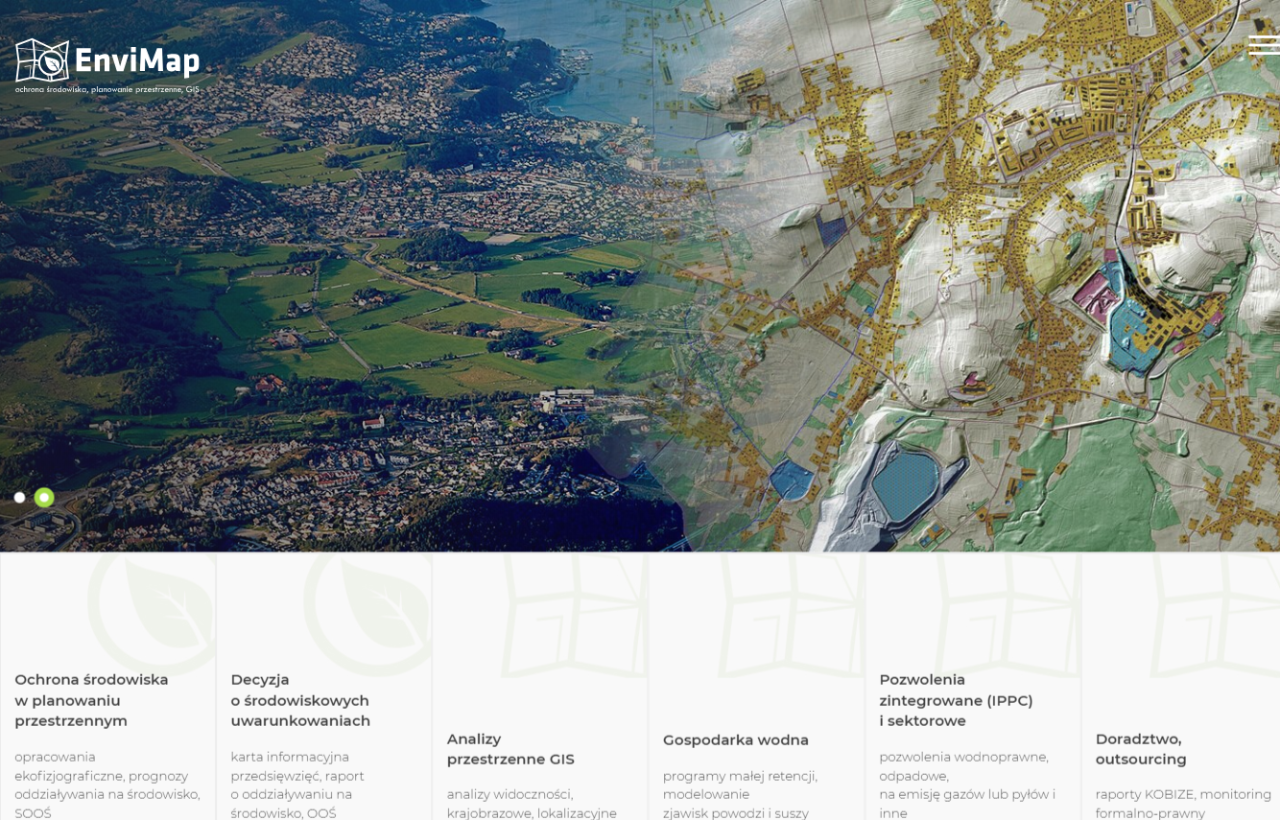 EnviMap - ochrona środowiska, ekspertyzy, opracowania i  raporty środowiskowe cover