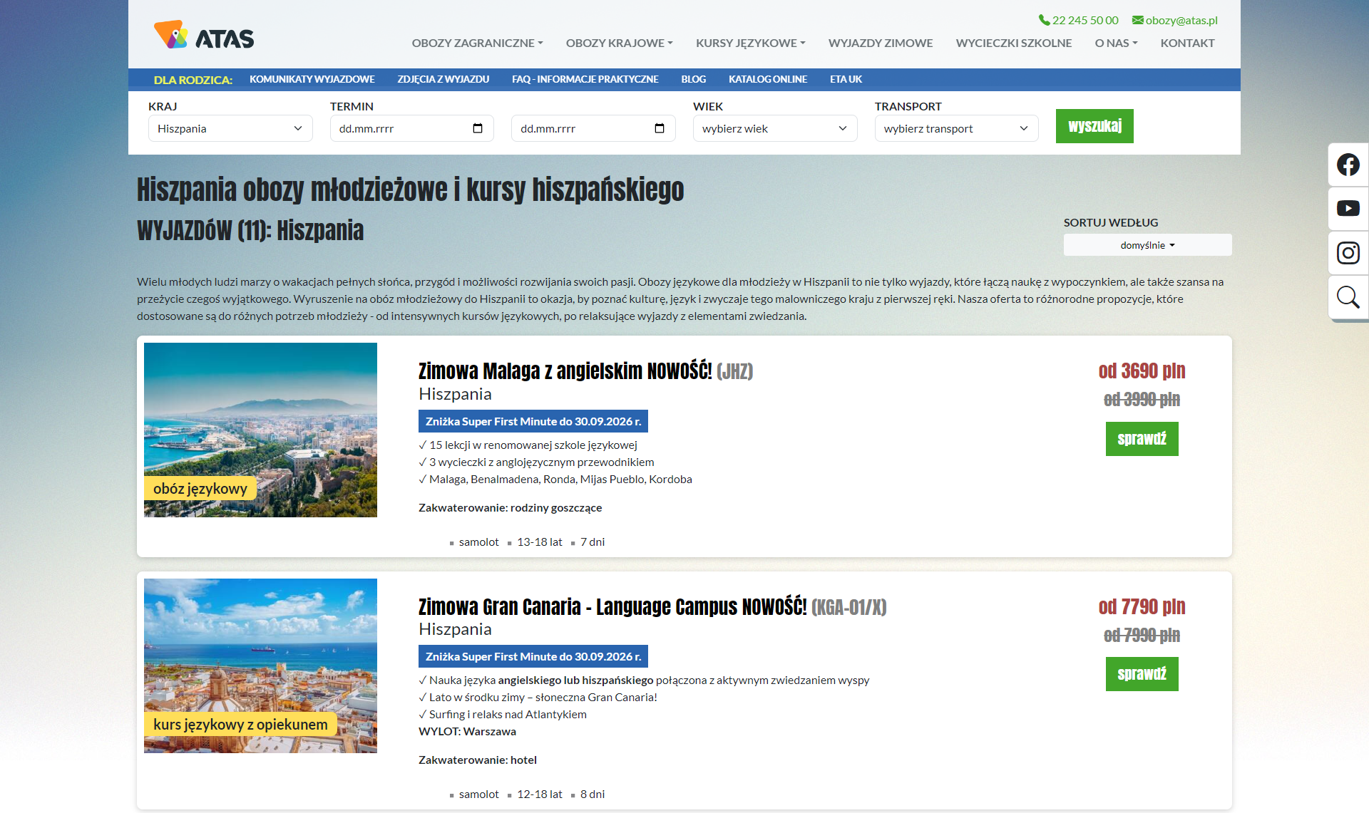 Na co zwrócić uwagę, wybierając obóz młodzieżowy w Hiszpanii?