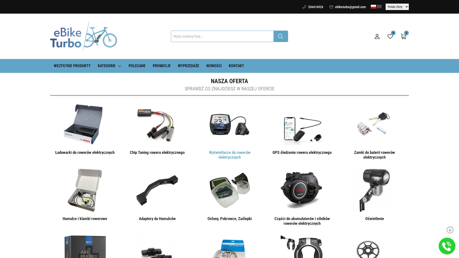 Sklep z częściami i akcesoriami rowerowymi Ebiketurbo cover