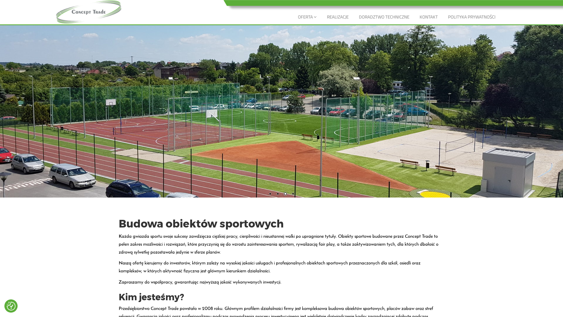 Budowa obiektów sportowych - realizacja projektów | Concept Trade cover