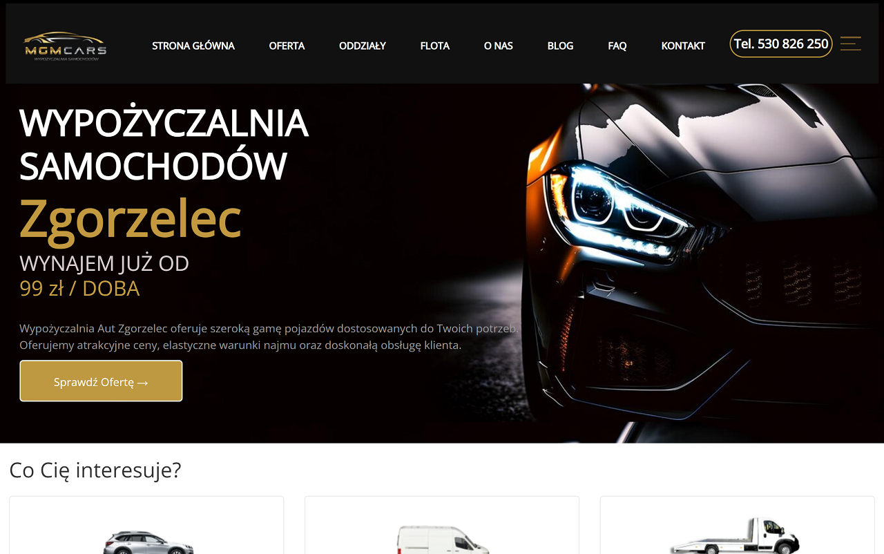 MGMcars Wypożyczalnia samochodów Zgorzelec cover